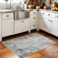 thumbnail image 3 of Washable 2x3 Abstract Area Rug - Large Living Room Area Rugs Modern Stain Resistant Indoor mat for Bedroom Dining Room Non Slip Rubber Backing Thin Super Soft Room Decor Floor Carpet 2x3 Grey, 3 of 9
