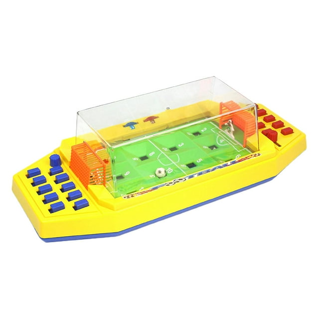 Juego de fútbol de mesa, juguetes para padres e hijos, mini futbolín, juegos familiares para fiestas Amarillo