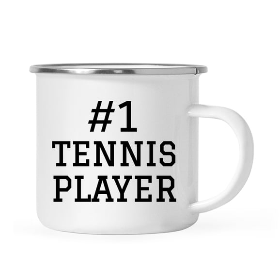 Koyal Wholesale Campfire Coffee Mug Thank You Gift, #1 Tennis Player, Set of 1