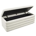 thumbnail image 4 of Modway Mezzo Boucle Upholstered Storage Bench in Cloud, 4 of 10