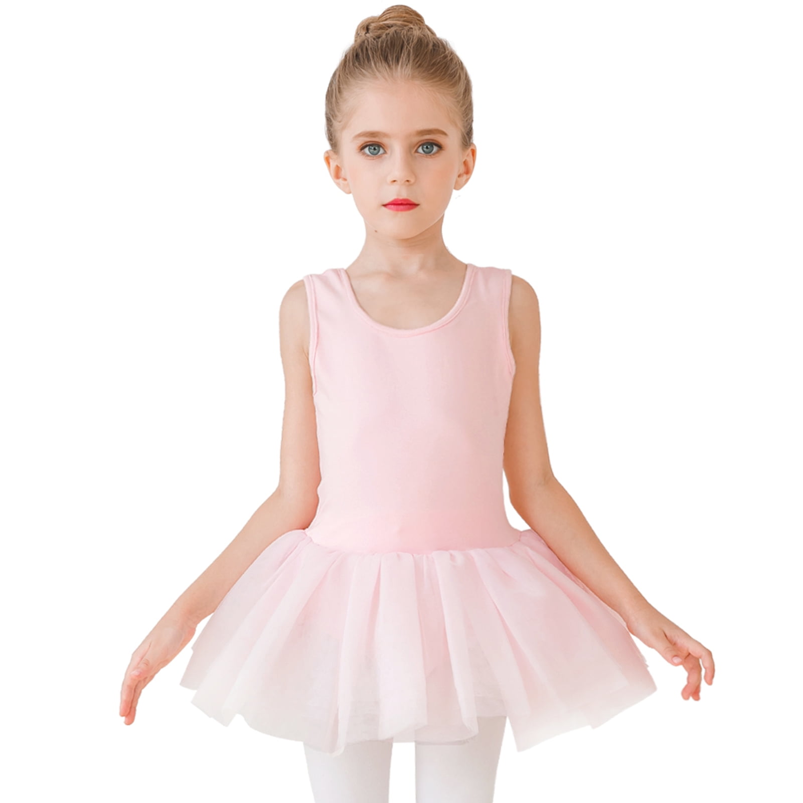 STELLE Sleeveless Ballet Leotard Tank Tutu Skirted Dance Dress