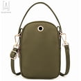 thumbnail image 4 of Gustave Women Small Crossbody Bag Cell Phone Pouch Purse Mini Messenger Shoulder Bag Smartphone Wallet Handbag Multipockets Bag, Green, 4 of 11