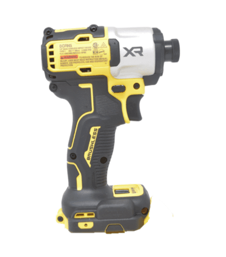 DEWALT 20V MAX XR 1/4 in. Brushless Impact Driver (DCF845B) – 1,825 in-lbs Torque, 3-Speed Control, LED Work Light, Bare Tool