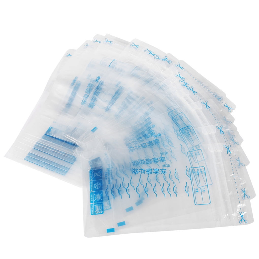 30Pcs/set 250ml Milk Storage Bags Breastmilk Breastfeeding Freezer Storage Container Bags Pouch