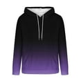 thumbnail image 5 of YueHuiYing Gradient Color Sweatshirt Mens Color Pullover Casual Lightweight Long Sleeve Drawstring Hooded Fall Outfit With Pocket, 5 of 5