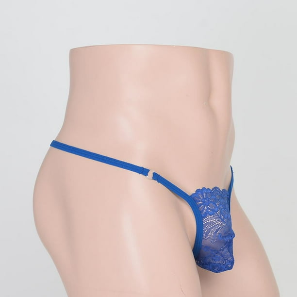 Calzoncillos de Spandex de Moda para Hombre perfecl Ropa Interior T Azul