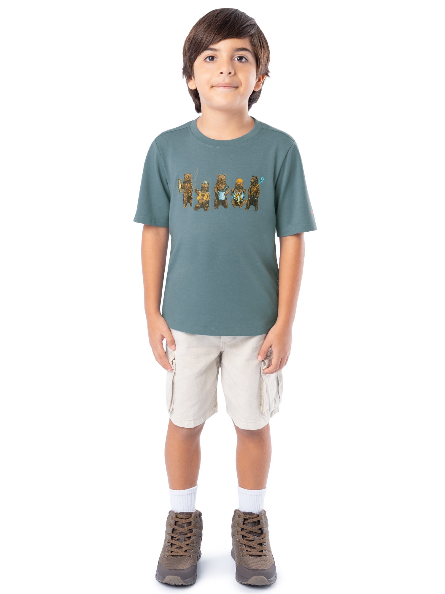 Ozark Trail Boy's Graphic Short Sleeve T-Shirt, Sizes 4-18 & Husky
