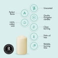 thumbnail image 5 of BOLSIUS Ivory 3 X 6" Pillar Candles Set Of 6 - Unscented Long 65 HOUR Slow Burning Dripless Smokeless Candles for Wedding Spa Home Party Decor - Bulk Pack Of Tall Ivory Pillar Candles, 5 of 6