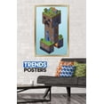 thumbnail image 2 of Minecraft - Creeper Village Wall Poster, 22.375" x 34", Framed, 2 of 3