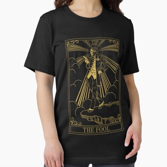 The Fool Ghost Tarot Card Rock Band Parody Graphic H4754 T-Shirt, for Men and Women, Up to Size 5XL