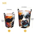 thumbnail image 3 of Fotbe Cow Cesto de Ropa con Asas, Cesto Impermeable de Gran Capacidad, Bolsa de Lavado para Dormitorio, Cesto de Ropa con Ruedas y Asas-Medium, 3 of 6