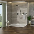 thumbnail image 4 of Logmey Bath Shower Faucet Set Tub Spout 16 Inch Ceiling Install Rainfall Shower Head with Handheld Shower System in Black, 4 of 9
