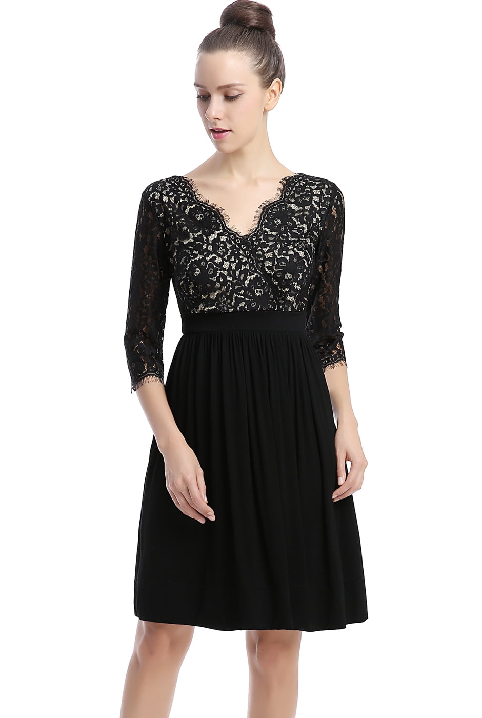phistic Womens Fit & Flare Lace Dress