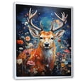 thumbnail image 2 of Designart "Animal Deer Euphony Of Forest I" Animals Floater Framed Wall Art Print, 2 of 7