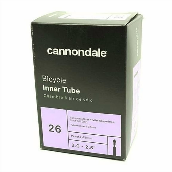 Cannondale Presta Valve Tube Black, 26 x 2.0-2.5in/48mm