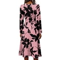 thumbnail image 1 of Women's Summer Maxi Dress Spring Fall Plus Size V Neck Flowy a Line Dress Elegant Formal Floral a Line Dress, 1 of 3