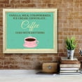 thumbnail image 4 of Signs ByLITA Vanilla, Milk, Strawberries, Ice Cream, Chocolate... Coffee Goes with Anything, UNFRAMED Print, 8 x 10 Inspirational Wall Art, 4 of 4
