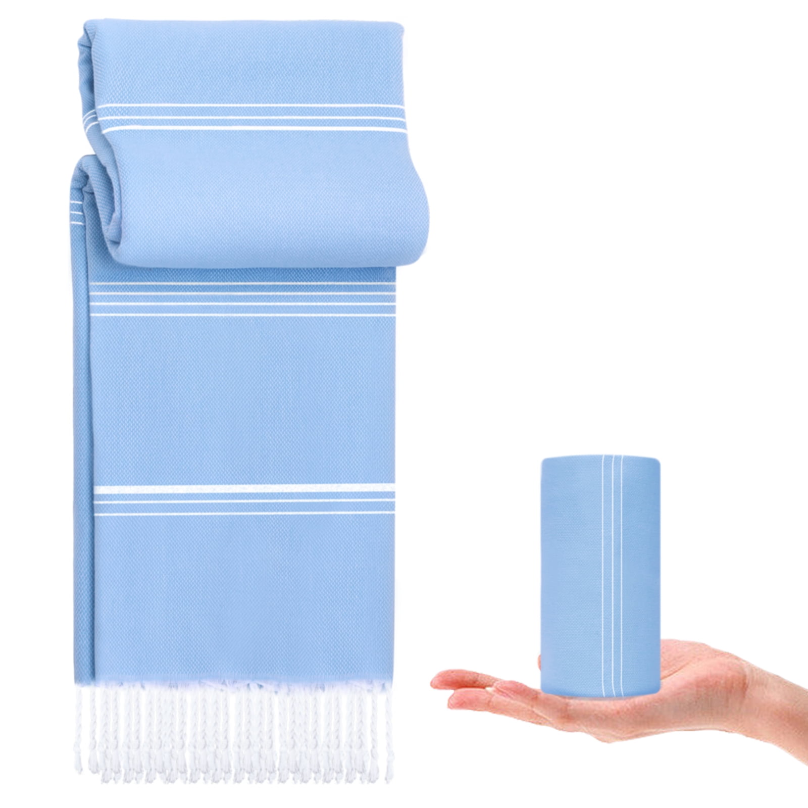 SEEBOTTLE Turkish Beach Towels 71" X 38" 100 Cotton Large Soft Turkish