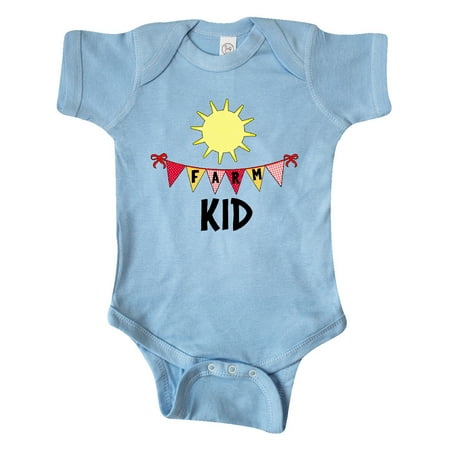 

Inktastic Farm Kid Flags and Sun Gift Baby Boy or Baby Girl Bodysuit