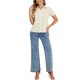 thumbnail image 2 of INSPIRAR CHIC Blusa de Algodón Floral con Mangas Abullonadas y Cuello Peter Pan para Verano, Uso Casual, Talla XS, Color Marrón, 2 of 5