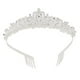 thumbnail image 5 of Corona de novia de aleación ABS plateada, hermosa corona de princesa decorativa brillante para boda para fiesta, 5 of 15