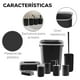 thumbnail image 3 of Juego para Baño de 8 Piezas | Accesorios para Baño Moderno de Plastico | Kit de 8 Piezas para Baño | Conjunto de Almacenamiento para Baño, 3 of 5