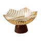 thumbnail image 3 of Bandeja para servir con pedestal para fruta. Decoración moderna, versátil y creativa para el hogar. Oro claro, 3 of 9