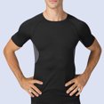thumbnail image 2 of White T Shirts for Men Men's T-Shirts Men's Compression Shirts Short Sleeve Athletic Workout Shirt Rash Guard Base Layer Running Gym Undershirt Gear, 2 of 9