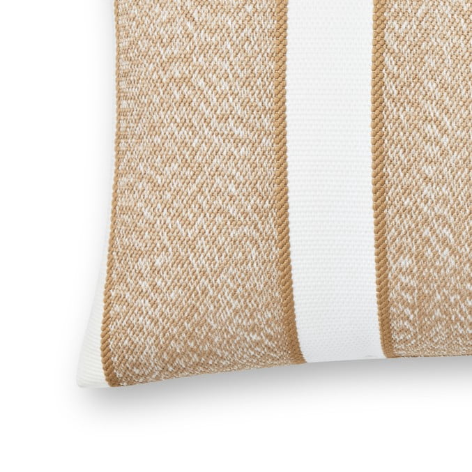 Better Homes & Gardens 18" x 13" Tan Texture Stripe Outdoor Pillow