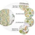 thumbnail image 3 of Small Stall Shower Curtain 36x72 Inch Narrow Half Size Tennis Sports Bath Curtains Bathroom Decor, Cartoon Sage Green Flowers Ball Theme Waterproof Fabric Shower Curtain Set with Hooks 36 Inch, 3 of 7