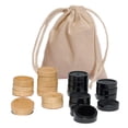 thumbnail image 1 of WE Games Wood Backgammon Pieces with Cloth Pouch - 1.5 inches, 1 of 10