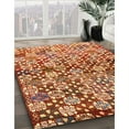 thumbnail image 3 of Ahgly Company Machine Washable Indoor Rectangle Contemporary Lava Red Area Rugs, 8' x 12', 3 of 7
