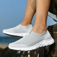 thumbnail image 3 of Vedolay Sneakers for Women Casual Womens Cute Summer Slip On Shoes, Outdoor Fashion Comfortable Light Weight Shoes,Gray 11.5, 3 of 5