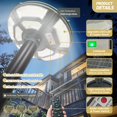 thumbnail image 4 of Luz solar para exteriores Locontifni 750 LED IP65 con control remoto, 4 of 9