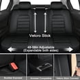 thumbnail image 6 of Car Seat Covers for Honda 96% Models Durable Leather Seat Cover Waterproof Anti-Slip Seat Covers All Weather Car Seat Automotive Seat Protector(5 Seats,Black&Red-Deluxe), 6 of 6