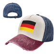 thumbnail image 7 of Men Women German Flag Baseball Cap Golf Dad Hat Adjustable Low Profile Cotton Hat, 7 of 7