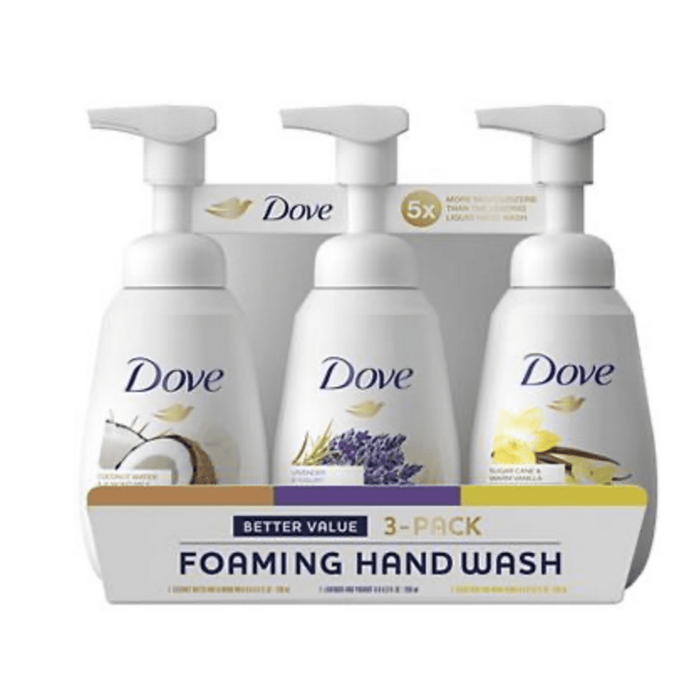 Dove Foaming Hand Wash Variety Pack, 6 Pk. Coconut Water Almaond Milk