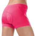 thumbnail image 5 of Womens Cycling Shorts with Padding Stretch Breathable Biker Underwear Pink L, 5 of 10