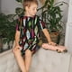 thumbnail image 4 of Balery Colorful Fishing Lures Conjunto de Pijama Infantil de Manga Corta con Estampado – Ropa de Dormir de Algodón Suave-Large, 4 of 6