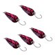 thumbnail image 4 of Juego de 5 uds de señuelos de pesca, cuchara de cobre, lentejuelas, señuelos de Metal, cebos duros, Color 3 kusrkot Señuelos de cuchara de pesca, 4 of 7