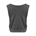 thumbnail image 4 of cocolona Womens Workout Tank Tops Crew Neck Sleeveless Yoga Sports Gym Crop Shirts, 4 of 6