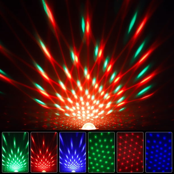 cigarette lighter disco ball 2x Mini Disco Ball Kids LED Music Controlled Disco Light Effect DJ Strobe  Party Car Decorative Light