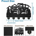 thumbnail image 2 of Off Road Vehicle Coat Rack Wall Mount Forest Mountain Wood Key Hooks for Wall 11.8×7.9inch Black Key Holder Hanger Wall Art Decor with 5 Alloy Hooks for Gift Hallway Entryway Kitchen, 2 of 9