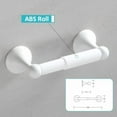 thumbnail image 2 of Bathroom Accessories Set, White Paint Expandable Towel Bar 4-Piece Bathroom Accessory Set Wall Mounted Towel Ring Robe Hook Toilet Paper Holder Towel Holder, 2 of 7