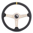 thumbnail image 2 of Car Modification Universal 15-Inch Leather Steering Wheel for Off-Road Racing, 2 of 9