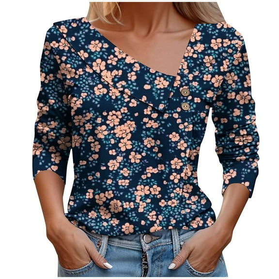 Fall Pohista Women's Fall T Shirts Long Sleeve Boho Tops for Women 2025 Women Fall Shirts Reorders from My past Orders Fall Pullover Tops