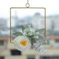 thumbnail image 2 of VerPetridure Imitation Flower Wall Decoration Metal Wreath Wrought Iron Wall Decoration, 2 of 2