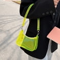 thumbnail image 4 of Clear Bag for Stadium Events Clear Sports Fan Handbags Purses, Unisex 0.4 mm Thickened Waterproof PVC, Approved for Concerts, Game Days, Yellow-A, 4 of 8