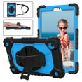 thumbnail image 6 of Kids 3-layer Case for Samsung Galaxy Tab A7 Lite 8.7" 2021 SM-T225/SM-T220, with Pencil Holder 360 Rotating Kickstand Hand-strap/ Shoulder Strap Heavy Duty Protective Cover,M-black+blue, 6 of 7