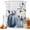 Grey, variant on Navy Blue Pumpkin Fall Shower Curtains for Bathroom, Thanksgiving Botanical Pastoral Waterproof Fabric Shower Curtain, Decorative Bathroom Curtain for Bathtub, 36"x72", No Hooks Included